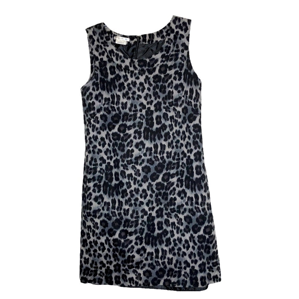 NEW Van Heusen Studio 100% Cotton Leopard Print Sleeveless Sheath Dress - Size 8